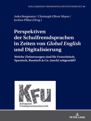 cover image of Perspektiven der Schulfremdsprachen in Zeiten von «Global English» und Digitalisierung